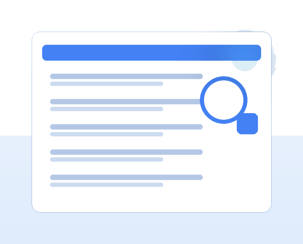 맞춤형 공고 검색 일러스트