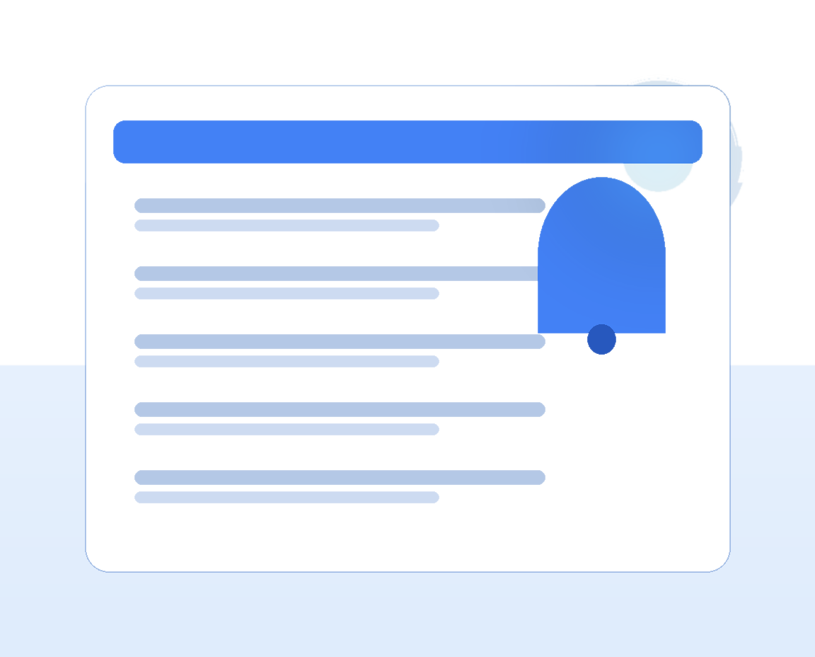 실시간 공고 알림 일러스트